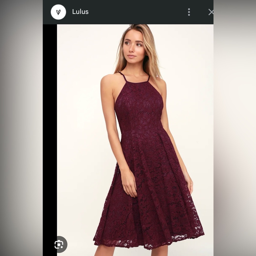 Lulu’s Purple wedding guest dress
